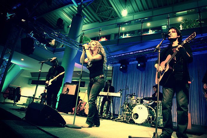 Christina Rommel - Tourstart BvO - Flughafen
